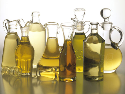 Multiple Oil bottles display