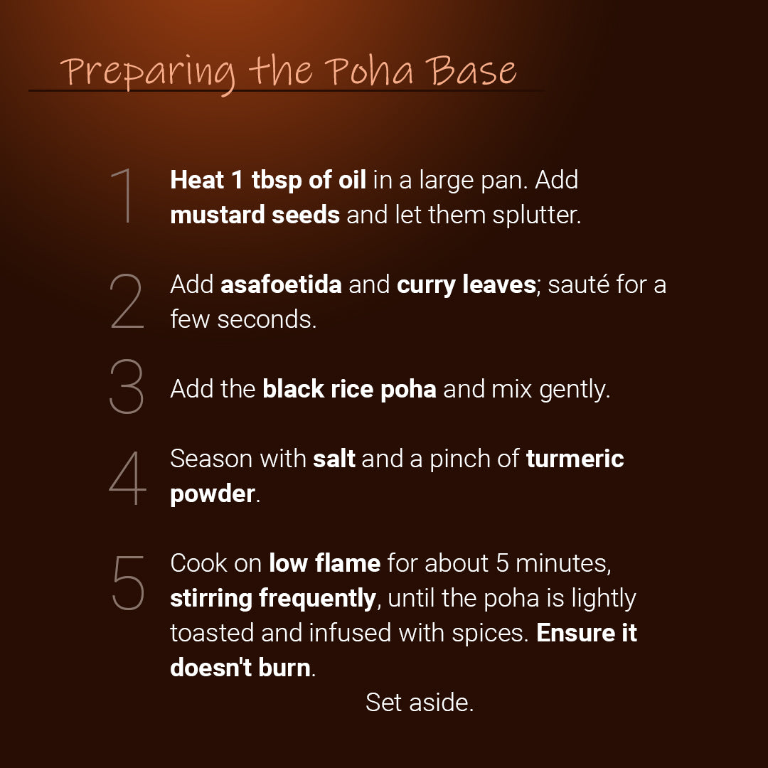 Black Kavuni Poha Savory Base Preparation Guide