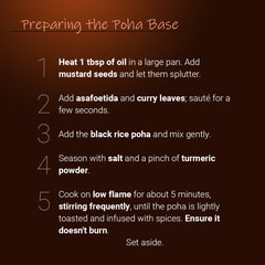 Black Kavuni Poha Savory Base Preparation Guide