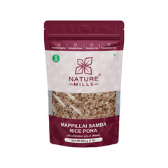 NatureMills Mappillai Samba Rice Poha Front