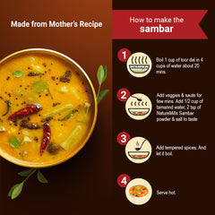 Making Sambar using NatureMills Sambar Powder