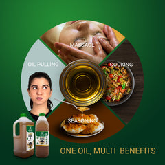 NatureMills Sesame Oil for cooking massage and oil pulling