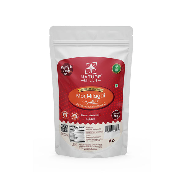 Mor Milagai Vathal - Marinated Chillies (Dried) – NatureMills